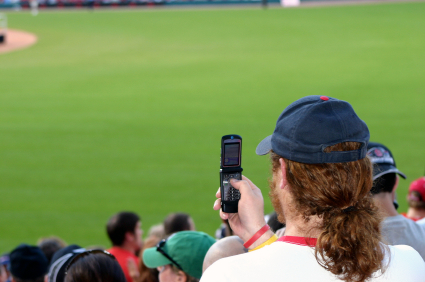 minor league sports fan text messaging