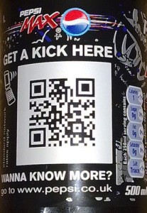 qr code on a pepsi product