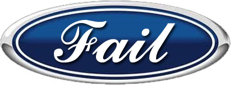 the ford logo with fail instead of ford